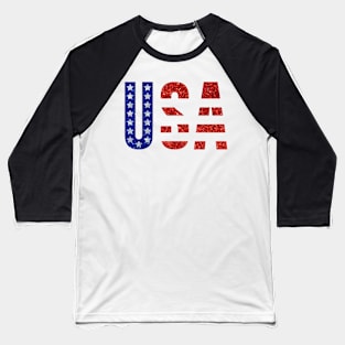 USA Sticker Baseball T-Shirt